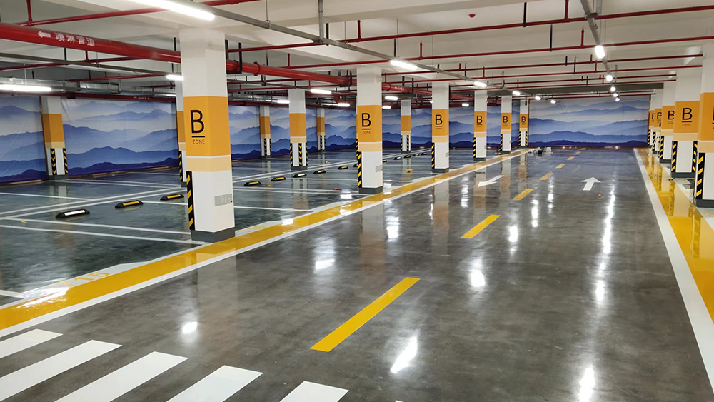 九游会地坪漆集团助融创地产地下车库打造舒适停车环境